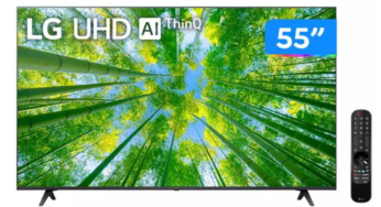 Smart TV 4K da LG com 55 polegadas sai 32% off na Magalu