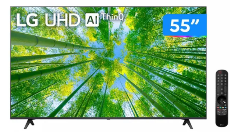 A Magazine Luiza sabe que você está precisando de uma TV nova, por isso preparou uma oferta especial: a Smart TV LG 4K, de 55”, que baixou mais de R$ 1.400, custando hoje R$ 2.899,00 parcelada em 10 vezes sem juros.